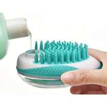 2-In-1 Pet Cat Dog Bathing Brush, Silicone Material, Massage Comb, Soft & Skin-Friendly Pet Shower Brush, Hair Grooming Cleaning Tool, Dog Cat Bathing Supplies - Multicolor - View 10