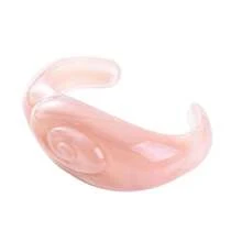 1Pc Women Acrylic Beacelet Fashion Asymmetrical Geometric Bangle Pink Series, For Ladies's Party, Valentine's Day Wedding And Daily Wear Jewelry - Style 1 - View 14