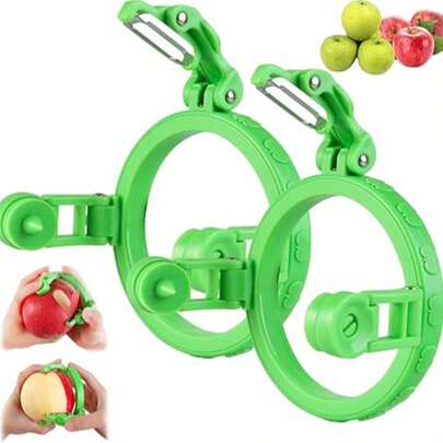 便携式手持苹果削皮器，升级版可调节水果削皮器，快速水果削皮机，迷你厨房削皮器，适用于土豆、苹果、梨和桃子