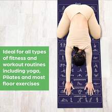 1 件装防滑蹲垫/瑜伽垫，适用于家庭和健身房，是女性室内/室外健身的理想之选，可用于树式瑜伽练习，具有减震功能。 - 彩色 - 查看 3