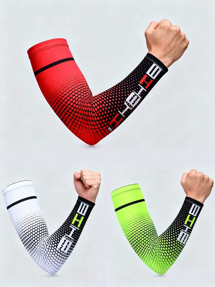 1 đôi ống tay thể thao nam - Chống tia UV và thoáng mát, làm từ lụa băng, thích hợp cho đạp xe, chạy bộ và các hoạt động ngoài trời. - Nhiều màu - Xem 1