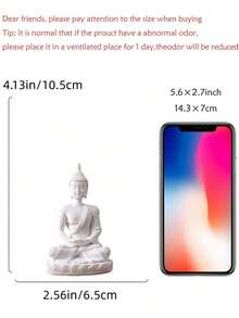1尊佛像，佛像摆件，用于冥想装饰，佛像禅意装饰，佛像和佛像摆件，家居装饰，金色 - 彩色 - 查看 10