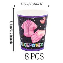 1 Set Disposable Tableware Pajama Outfit, 7/9 Inch Party Plates, Disposable Paper Plates And Cups, Suitable For Holidays, Weddings, Engagements, Weddings, Birthdays, Parties, Celebration Events - Multicolor - View 13