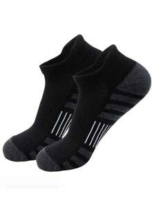 6 Pairs Men's Fashionable High-Quality Low-Cut Ankle Socks, Mesh Breathable Multifunctional Casual Basketball Sports Boat Socks