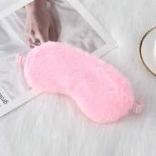 Sunshade Sleeping Comfort Soft-Fiber Rabbit Fur Eye Mask Plush Eye Mask Cute Home-Use Eye Protection Mask For Sleeping Exclusively - 粉色 - 查看 3