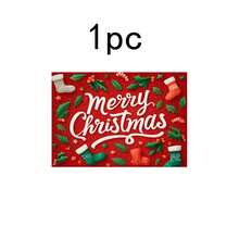 Conjunto com 1 unidade/1 peça/4 peças/6 peças/100 peças de jogos americanos estampados com tema natalino, isolantes térmicos, ideais para decoração de casa, refeições festivas, cozinha e festas. Também podem ser oferecidos como presentes de Natal. - Multicolorido - Ver 12
