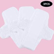 3 st läckagesäkra bindor - Dubbelsidig bomullsgasväv, mellanlager av mikrofiber - Omedelbar absorption och vattenlåsning - Dold spänne, anti-förskjutning, läckagesäker - Hudvänlig, andningsbar, återanvändbar, tvättbar