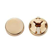 5pcs/Set Solid Color DIY Cufflink Accessories, Copper Turtle Smooth Casing Cufflinks, Handmade Shirt Collar Decor Buttons, Geometric Pattern Button Sets, Shirt Buttons, Clip-On Button Sets, Fashion Crystal Cufflink Sets, Suitable For Tuxedo And Wedding Dress Decoration - Multicolor - View 5