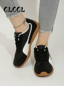 2026 New Women Flat Casual Sneakers - Black - View 6