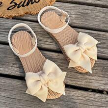 大码女式蝴蝶结设计，EVA超轻休闲凉鞋，可爱时尚，适合海滩、连衣裙等场合，百搭