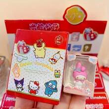 3pcs Sanrio Mini Decorative Figurines - Cute PVC Collectible Ornaments, Vibrant Colors, Expressive Eyes, Perfect For Home Decor, Car, Party Decoration And Holiday Gifts. Home Decor | Playful Design | PVC Material - Multicolor - View 6