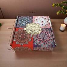 Scented Candle Set, Comes With Colorful Gift Box, Assorted Fragrance Combinations, Aromatic And Concentrated Scent, Smokeless, Long Burning Time - An Ideal Christmas Gift For Family And Friends, Also Suitable As Wedding, Birthday, Holiday, Wedding Anniversary, Home Fragrance Candle, Unisex Candle Gift For Birthday, Christmas, Yoga Bath, Valentine's Day, Can Be Used For Home And Hotel Decoration, Vintage Pattern Design, Soy Wax Material - Multicolor - View 13