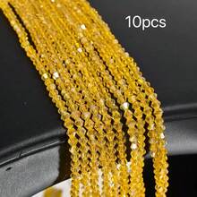 4mm Vibrant Faceted Glass Ball Beads | Sparkling Crystal Loose Beads | DIY Bracelet Necklace Phone Chain Jewelry Making Supplies | Handmade Craft Accessories - Spinel - View 101