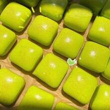 Soft & Slow Rebound Realistic Mini Bread Squeeze Toy, Realistic Butter Toast, Longjing Green, Green Apple, Small Pink Berry, Small Square Loaf, Stress Relief Toy, Small Gift Packaging, Random Delivery