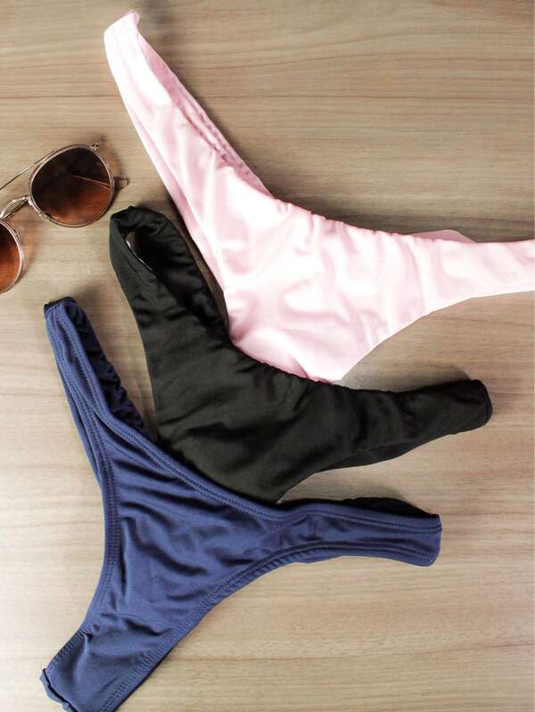 Kit 2 Biquinis Cortininha Asa-delta Fio Dental Verão 2026 Elegante