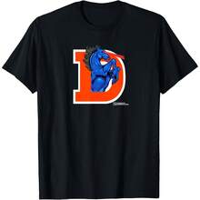 Colorado Ary B, Demon Horse At Denver Airport T-Shirt All Seasons,220g Pure Cotton Single-Sided Printed Crew Neck Short-Sleeved T-Shirt,Unisex Top,Base Layer - 顏色4 - 查看 1