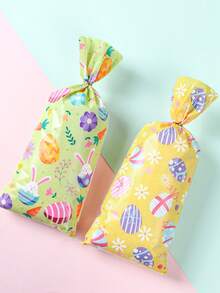 100个复活节兔子礼品袋，卡通兔子和复活节彩蛋图案糖果袋，复活节彩蛋寻宝礼品包装袋，糖果饼干食品包装袋，复活节派对装饰，复活节派对回礼袋，复活节家居装饰，复活节彩蛋寻宝派对用品，复活节用品，复活节兔子装饰，春季装饰，复活节派对用品，派对回礼，礼品包装袋 - 復活節兔子 - 查看 6