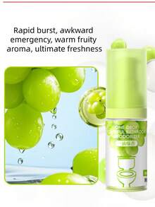 单瓶浴室空气清新剂，精油香薰，厕所清新剂，一滴强效浴室除臭剂，家居清新剂，一滴强效香薰精油，快速消除异味，去除难闻气味，清新空气，并留下持久香气。适用于家庭、浴室、厕所、垃圾桶、下水道、地板、猫砂盆等场所。 - 彩色 - 查看 3