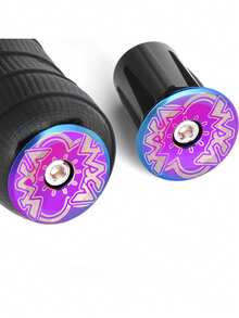 VXM 自行车把堵，铝合金彩色把堵，适用于山地车和公路车，骑行配件 - 彩色 - 查看 5