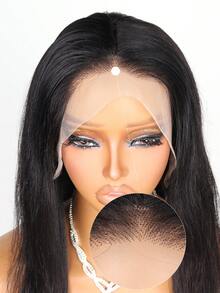 6-36 Inches 180% Density Put On And Go Wigs Pre Plucked With Baby Hair Bone Straight 13x4 Lace Front Wigs Human Blended Hair For Women Lace Frontal Glueless Wigs(Blended Wigs-A Mix Of Human Blended Hair And Synthetic)Wigs Human Blended Hair/Women's Human Blended Hair Wig/Human Blended Hair Lace Front Wigs/Wigs Glueless/Bleached Knots/Pre Plucked/Lace Wig/Gifts For Her / Gifts For Him/Romantic Gift/Love Gift/Couple Gift - SNatural - View 7