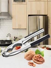 1pc Stainless Steel Nut Cracker, Thickened Clamp, Almond/Walnut/Pine Nut Crusher, Nutshell Opener, Plier Tool