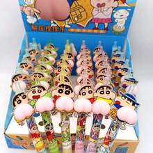 0.5mm Erasable Neutral Pen With Crayon Shin-Chan Cartoon Design, Smooth Writing Ink Flow, Suitable For School, Office Use, Student Prizes And Back To School Gifts - Multicolor - View 7