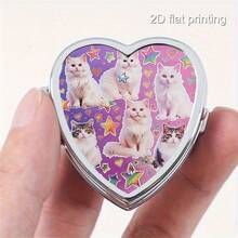 1PC Custom (2D Flat Printing) Pill Box,Mini Pill Box,Household Portable Storage Box Decorative Box For Pockets Purses Travel Metal Organizer For Medication, Vitamins, Jewelry, Earringsfor Valentine's Day Gifts - YH - View 3