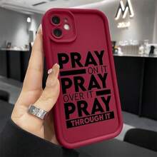 Creative English 7/8 Plus Anti-Drop Soft Case With Air Cushion, Simple And Premium Design For IPhone 17 Pro Max, Apple 13 Phone Case, Couple XS Max New Model 12 Pro Scratch-Resistant XR Matte Finish 11 Unisex Full Coverage 15 PRO Protective Cover - Bourgogne - Visa 13