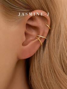 女士精美耳环夹 - 彩色 - 查看 8