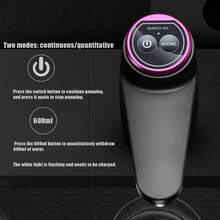 Water Dispenser For 5 Gallon Bottle, 600ml Quantitative Water Pump, Portable USB Charging Electric Bottle Pump,Multipurpose Dispenser For Home Camping For 2-5 Gallon Jugs - 黑色 - 查看 9