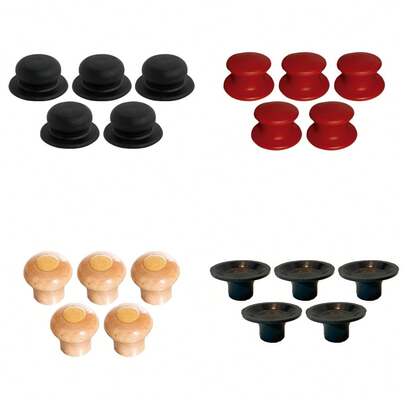 Escolha seus Puxadores de Plástico ou Madeira Premiun Tampa de Vidro Pegador Panelas e Frigideiras