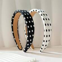 1件法式甜美波点海绵发箍 - 高冠蓬松发箍，打造更丰盈的发型，时尚波点发饰，百搭优雅的女士发夹，适合日常造型和各种场合，多种颜色可选（白色/黑色/红色），时尚发饰，是时尚女性和休闲装扮的理想时尚发饰。发箍 美容 家居 发饰 - 彩色 - 查看 11