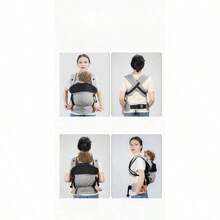 Baby Carrier, Infant Cotton Front & Back Dual-Use Multifunctional Child Carrier Backpack - Multicolor - View 5