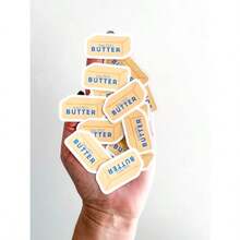 Salted Butter Party Confetti Butter Yellow Table Decorations For Birthday Parties Brunches Baby Showers - như hình - Xem 2