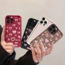 Funda de Teléfono de Moda a Prueba de Golpes con Protección de Lente para  12 Pro Max/ 12, 1 Pieza, Funda de Teléfono Moderna, Funda de Teléfono con Cordón, Funda de Teléfono de Apple Linda, Funda de Teléfono de Dibujos Animados, Funda de Teléfono Atractiva, Accesorios de Teléfono para Uso Diario, Cubierta de Estilo, Diseño de Dibujos Animados, Funda de Teléfono Duradera, Material de Alta Calidad, Carcasa Protectora, Carcasa a Prueba de Golpes, Adecuada para Fans de Anime y Entusiastas de la Moda - Colores mixtos - Ver 3