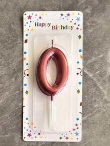 6cm High Red Numeral Birthday Candle, Suitable For Holiday Celebrations, Cake Baking Decor, Adult Ceremonies, Birthday Anniversaries And Other Festival Events - Red - View 14