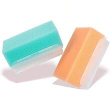 2 PIEZAS Cepillo para costra láctea, Esponja de baño - 2 en 1 Cepillo Esponja Tratamiento del cuero cabelludo, Sensorial y Cuidado del baño - Verde, naranja - Ver 2