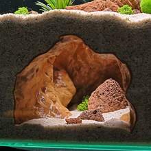 3D打印水族箱隧道洞穴装饰/模拟深陷洞穴景观装饰，适用于鱼缸，可为小型鱼类、虾类、乌龟、两栖动物提供躲藏处 - A - 查看 7