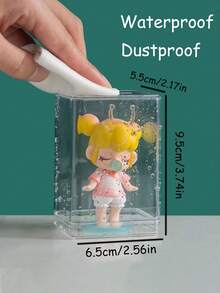 Blind Box Doll Display Stand, Waterproof Transparent Display Box, Detachable Acrylic Storage & Organization Box, Dust-Proof Display Cabinet, Multi-Functional Collectible Storage Box, Home Decor, Apartment Essential, Office, Hotel, Desktop Decor, Back To School, Holiday Essential (Doll Not Included) - Multicolor - View 11