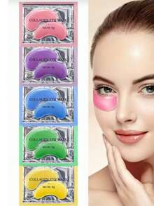 40pcs (20 Pairs) Lavender Firming And Light Lines Eye Mask Eye Care Eye Bag Moisturizing And Brightening Eye Mask Patch, Suitable For Eyes, Dark Circles, Smooth Fine Lines Gel Eye Mask, Both Men And Women Can Use - Multicolor - View 1