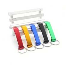 5pcs, 3pcs, 1pcs Bottle Openers, Beer Bottle Openers/Soda Bottle Openers, Keychain Bottle Openers, Aluminum Multifunctional Bottle Openers, Suitable For Parties, Festivals, And Gatherings - 彩色 - 查看 5
