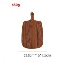 1pc Wooden Cutting Board With Handle - Chopping Board, Dining Plate, Cheese Board, Fruit Plate, Steak Plate And Storage Tray - Multicolor - View 11