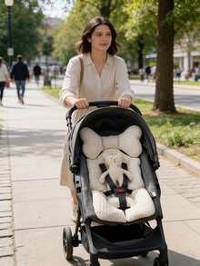 1 miếng đệm ghế xe đẩy em bé, đệm ghế ăn dặm, đệm dày phù hợp cho trẻ sinh non đến trẻ mới biết đi, miếng lót ghế ô tô cho trẻ sơ sinh có thể đảo chiều, thích hợp cho xe đẩy, xích đu, ghế rung - Họa tiết chấm bi - Nhiều màu - Xem 8