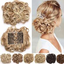 Synthetic Extensions - Sandy Brown Mix Bleach Blonde - View 1