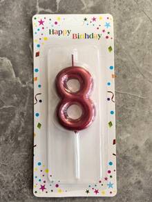 6cm High Red Numeral Birthday Candle, Suitable For Holiday Celebrations, Cake Baking Decor, Adult Ceremonies, Birthday Anniversaries And Other Festival Events - Red - View 10
