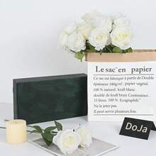 1/5/8/12pcs Artificial White Rose Flowers, Silk Textured Fake Roses With Long Stems And Thorns, Suitable For Valentine's Day, Wedding Bouquets, Vases, Centerpieces, Home Decor (White) - White - View 6