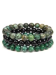 6mm Natural Stone Bracelet Set, Includes Rose Quartz & Tiger Eye Beads, Elastic Stretch Bracelets, Popular European & American Cross-Border Jewelry - Bracelet - View 8