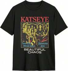 Katseye Beautiful Chaos Tracklist Shirt, Katseye Kpop Shirt, Katseye Gnarly Shirt, Gabriela Shirt, K - 黑色 7 - 查看 7
