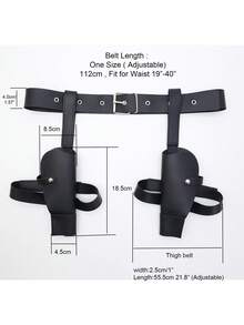 1 Set Costume Gun Holster, Western Cowboy Gun Holster, Lara Croft Costume Accessories - Holster - View 4