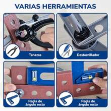 JCH-Juego de 28 Piezas de Herramientas de Juguete para Niños Caja de Herramienta de Juguete Gafas Juguete Educativo y de Simulación para Niños 3+ Años Reparación para Niño Regalo Navidad Caqui - Verde - Ver 5